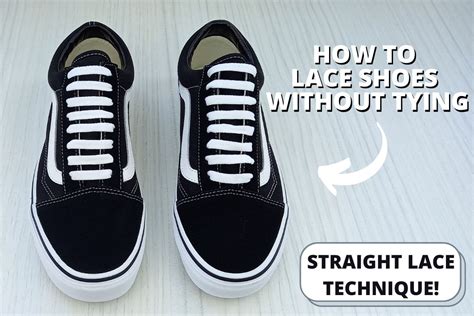 how to lace shoes without tying.